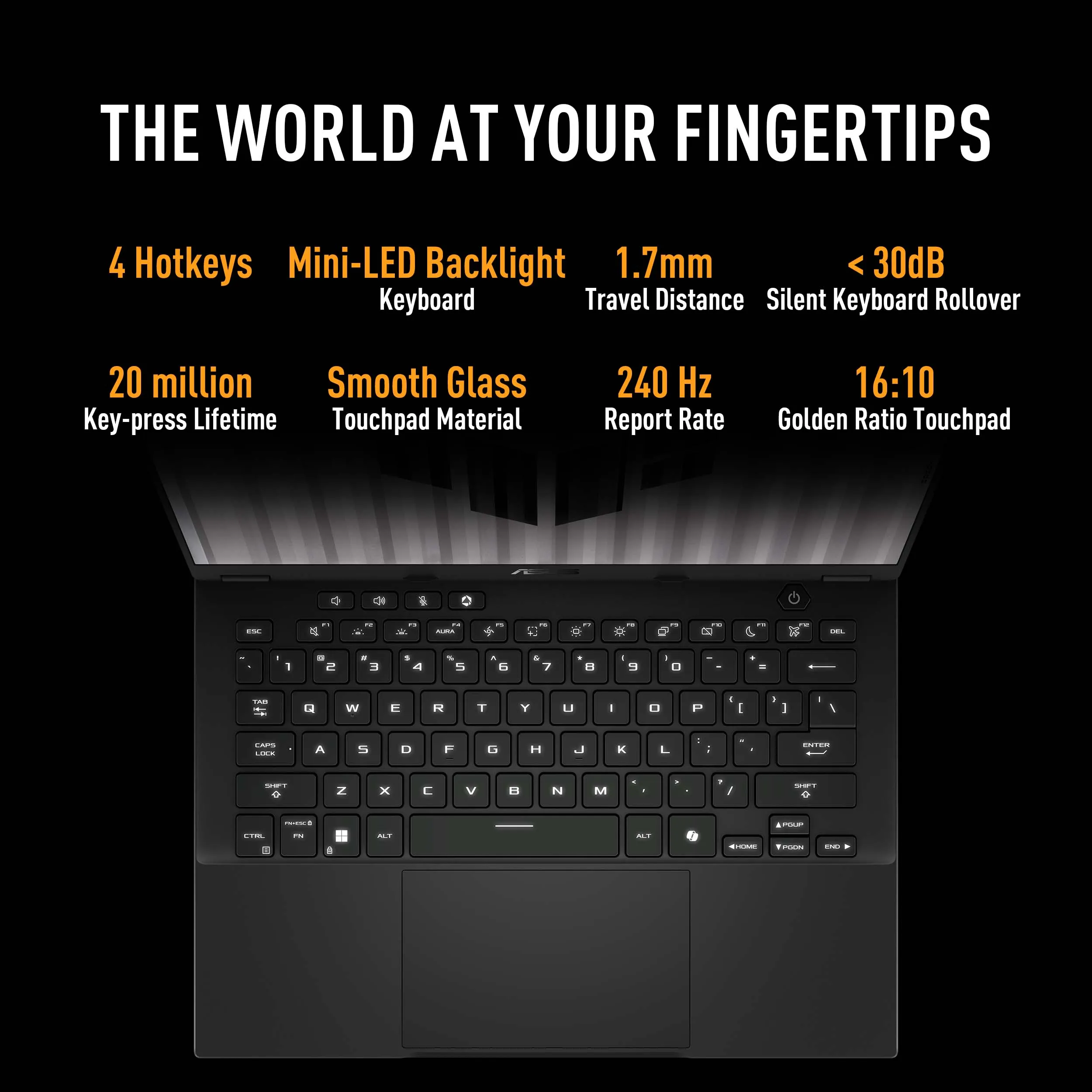 ASUS TUF Gaming, AI Powered Gaming Laptop, AMD Ryzen 7 8845HS, RTX 4050 GPU (16GB/1TB/35.56 cms (14) 2.5K/Windows 11 Home) - Image 7