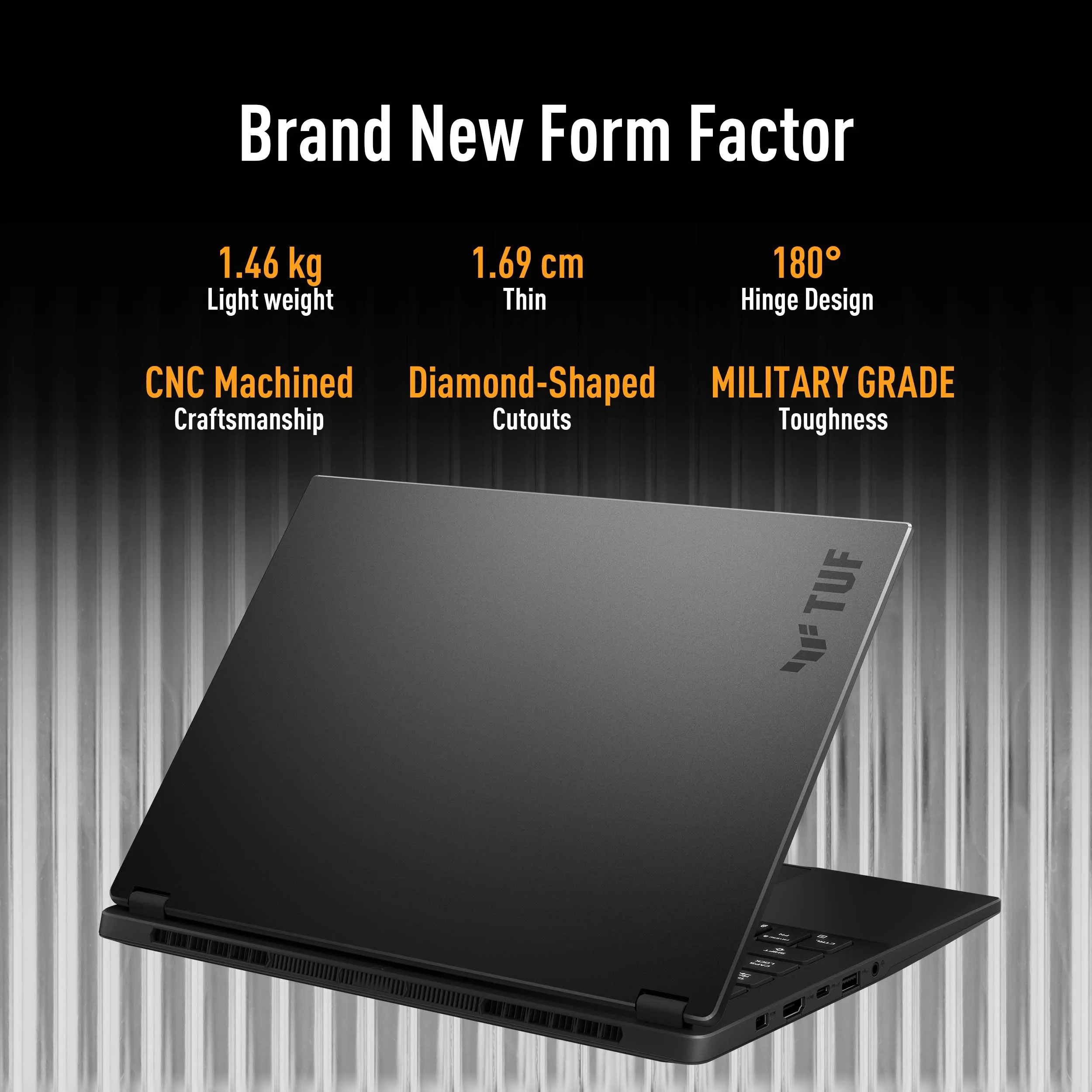 ASUS TUF Gaming, AI Powered Gaming Laptop, AMD Ryzen 7 8845HS, RTX 4050 GPU (16GB/1TB/35.56 cms (14) 2.5K/Windows 11 Home) - Image 8