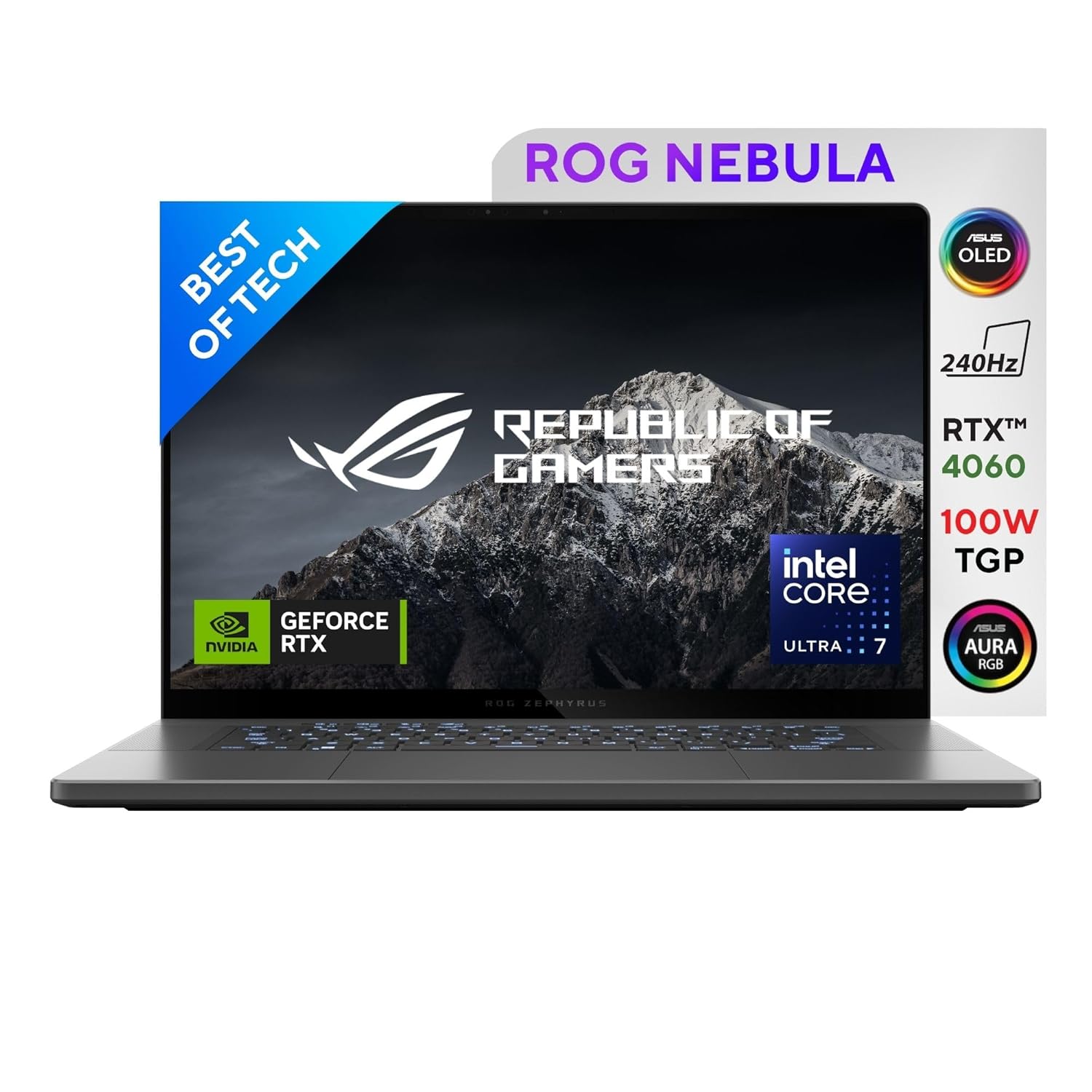 71Bi75aircL._SL1500_ ROG Zephyrus G16, Gaming Laptop, Intel Core Ultra 7 155H, RTX 4060 Grph (16GB/1TB/40.64 cms (16) 2.5K/Win 11 Home) - Image 1