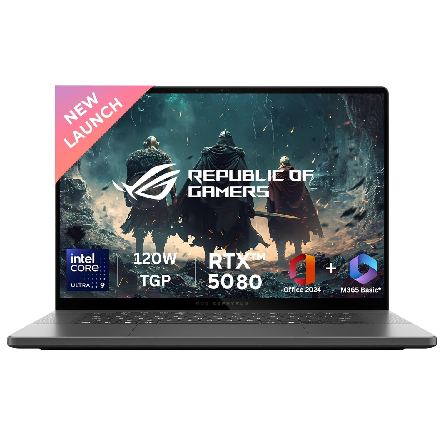 71ocHj2Sq6L._SL1500_ ROG Zephyrus G16, Gaming Laptop, Intel Core Ultra 9 285H, RTX 5080 GPU (32GB/2TB/40.64 cms (16) 2.5K/Windows 11 Home/Office Home 2024 + M365 Basic (1 Year Validity)*) - Image 1