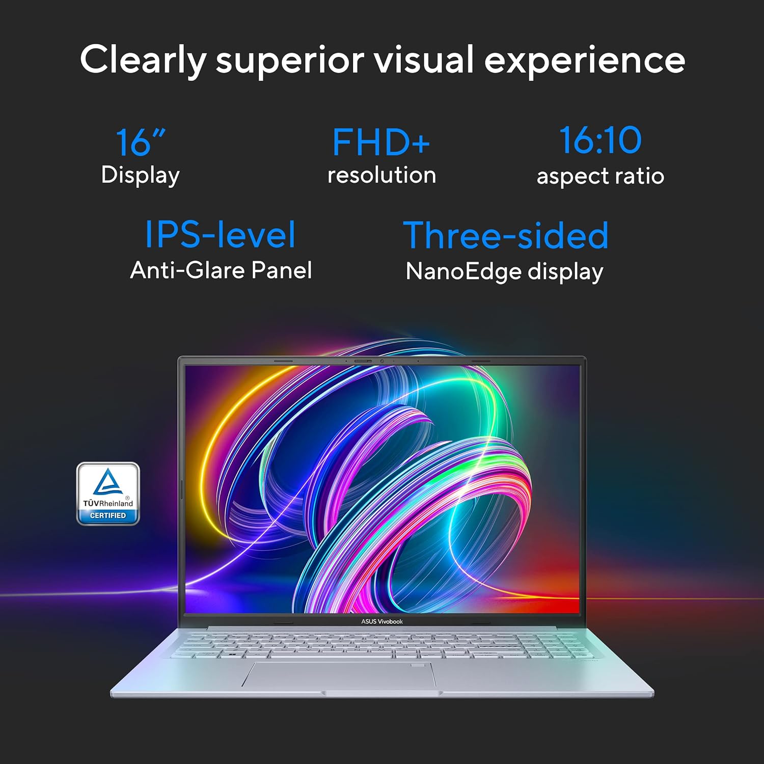 812cCS13Y3L._SL1500_ ASUS Vivobook 16X, Creator Laptop, Intel Core i5-13420H (16GB/512GB/RTX 3050/16.0" WUXGA/Windows 11 Home/Office Home 2024 + M365 Basic (1 Year Validity)*) - Image 6