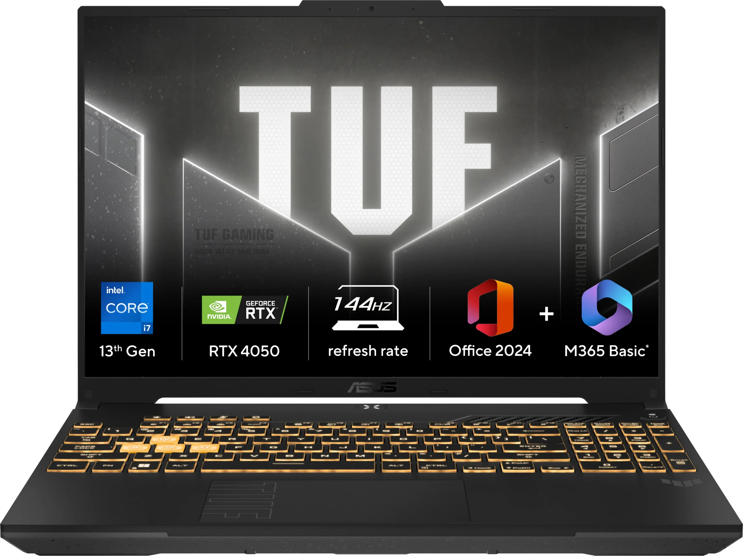 fx677vu-rl155ws_1_.jpg ASUS TUF Gaming F16, Gaming Laptop, Intel Core i7-13620H, RTX 4050 GPU (16GB/512GB/40.64 cms (16) FHD+/Windows 11 Home) - Image 1