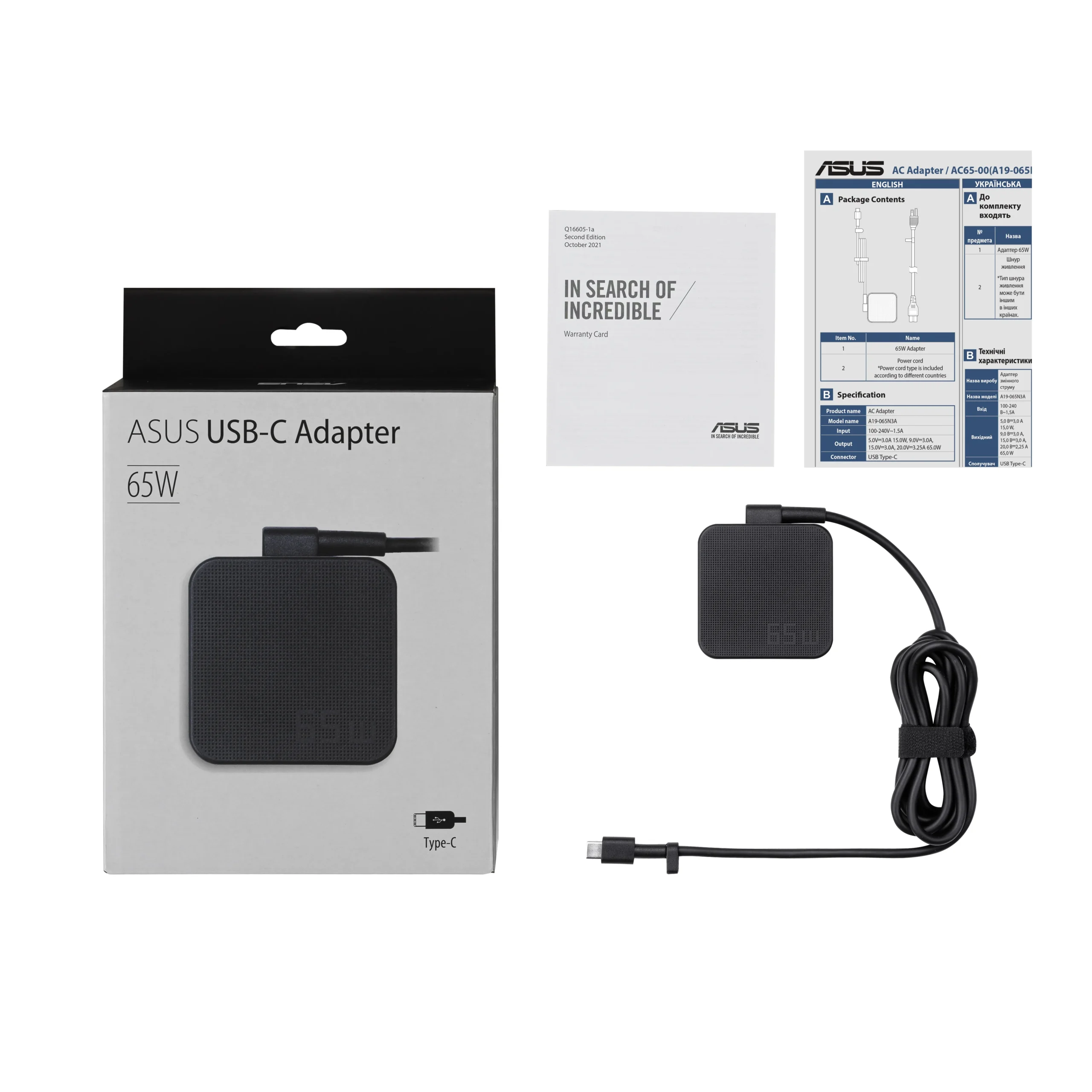 ASUS 65W USB-C Adapter AC65-00 - Image 6