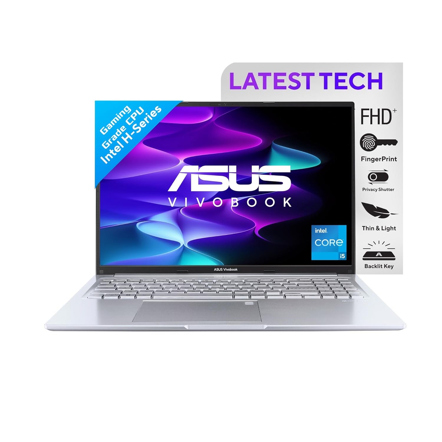 71FxHLC7QLL._SL1500_ ASUS Vivobook 16, Everyday Laptops, Intel Core i5-12500H (16GB/512GB/Intel Iris Xe Graphics/16.0" WUXGA/Windows 11 Home) - Image 1