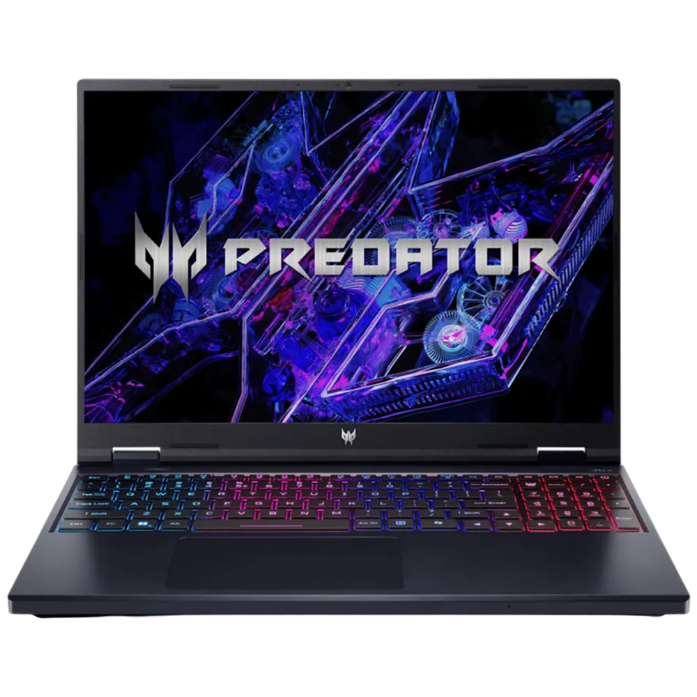Acer PREDATOR HELIOS NEO 16S AI Gaming Laptop, Intel Core Ultra 7 255HX processor, NVIDIA GeForce RTX 5060 - 8 GB GDDR7, 16 GB RAM, 1 TB SSD, WQXGA OLED, 16.0"/40.64 cm, Windows 11 Home, Abyssal Black, 2.3 kg, PHN16S-71, RGB-backlight keyboard - Image 1