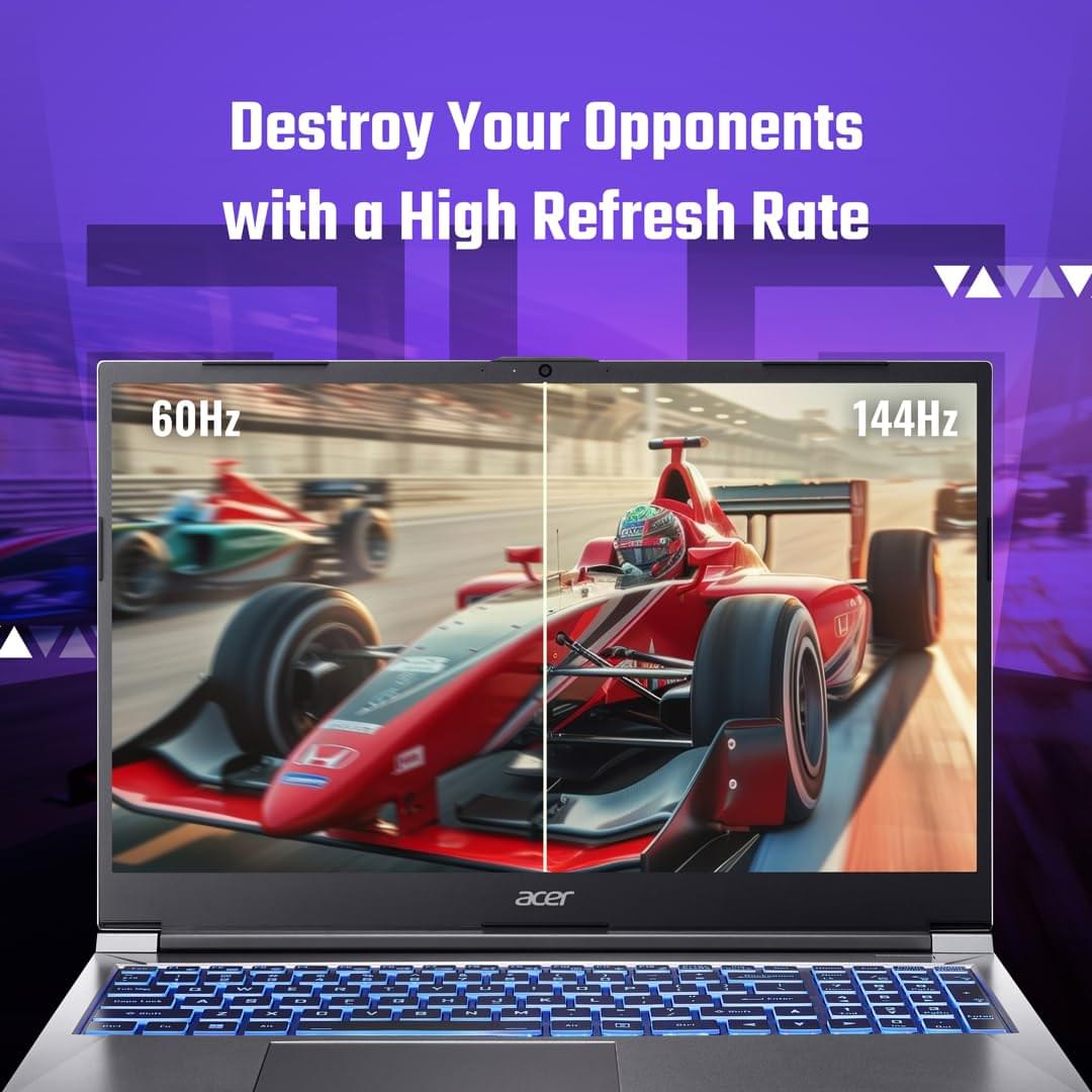 Acer ALG 13th Gen Intel Core i5-13420H processor Gaming Laptop (Windows 11 Home/16GB RAM/ 512GB SSD/NVIDIA GeForce RTX 3050 - 6GB DDR6)AL15G-53 with 39.6 cm (15.6") FHD Display, Backlit Keyboard, 144Hz, Steel Gray, 1.99kg - Image 6